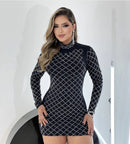 Vestido moda balada strass (PROMOÇÃO)