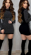 Vestido moda balada strass (PROMOÇÃO)